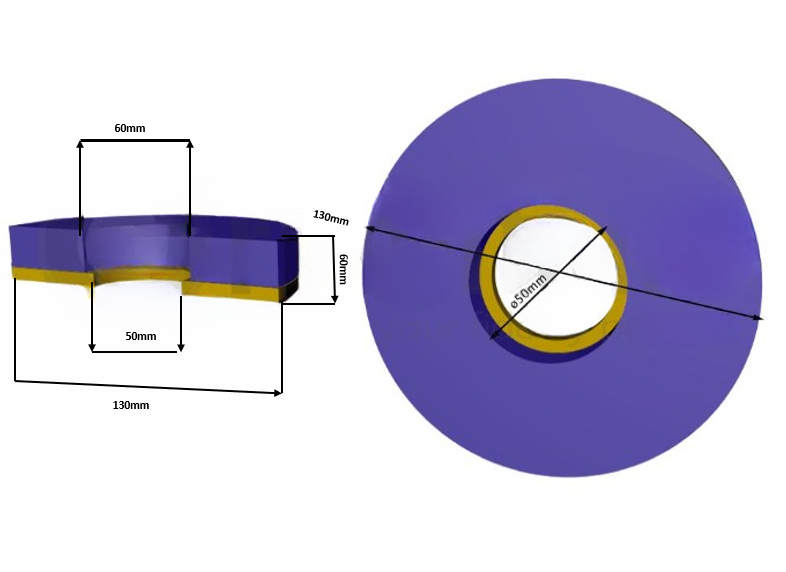 PN.14.19.307-Bottero 130mm Cup Wheel Ø130x35x50+3F 10S120 - Image 1